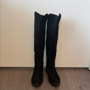 Black Knee High Boots